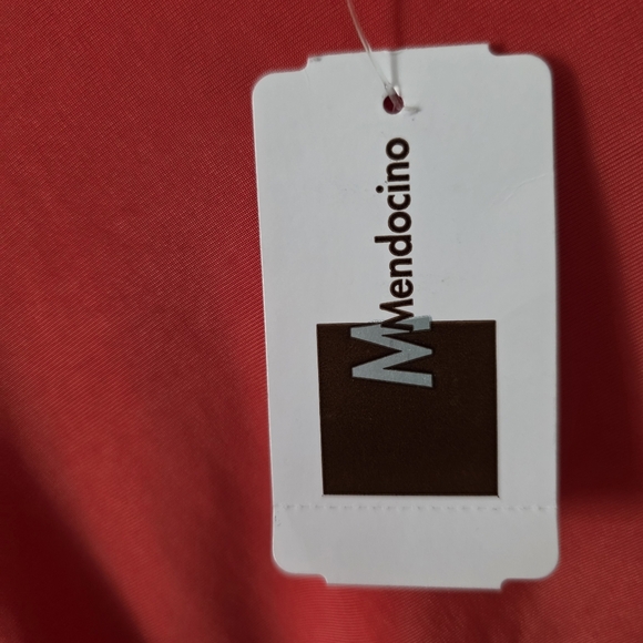 *Flawed*‎ Gracia Mendocino Asymmetrical Coral Draped Shoulder Ruched Mini Dress - Picture 8 of 10